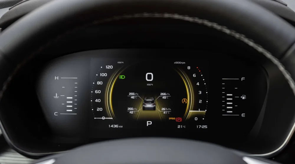 Belgee X70 — цифровая приборка